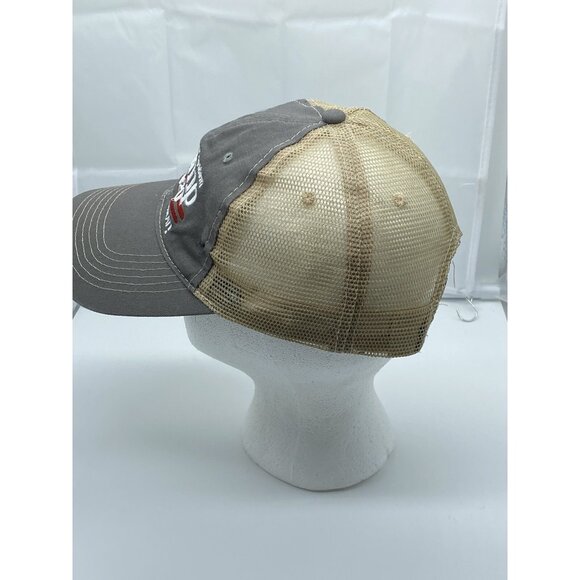 Trump 2020 Gray Tan Cap Trucker Hat Snap-back Summer - Picture 13 of 14